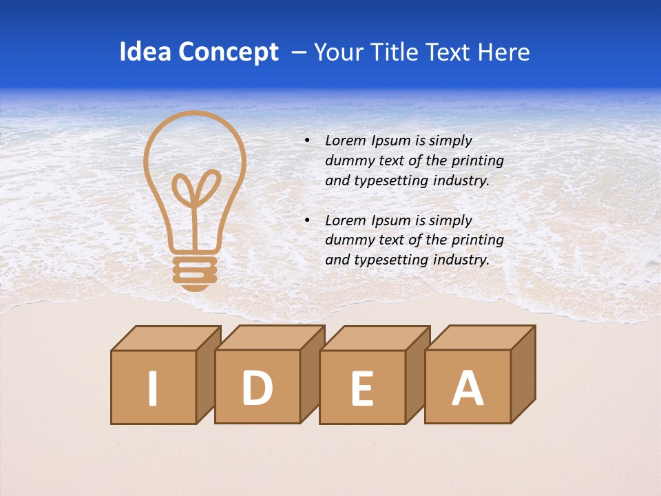 Horizon Scene Sand PowerPoint Template