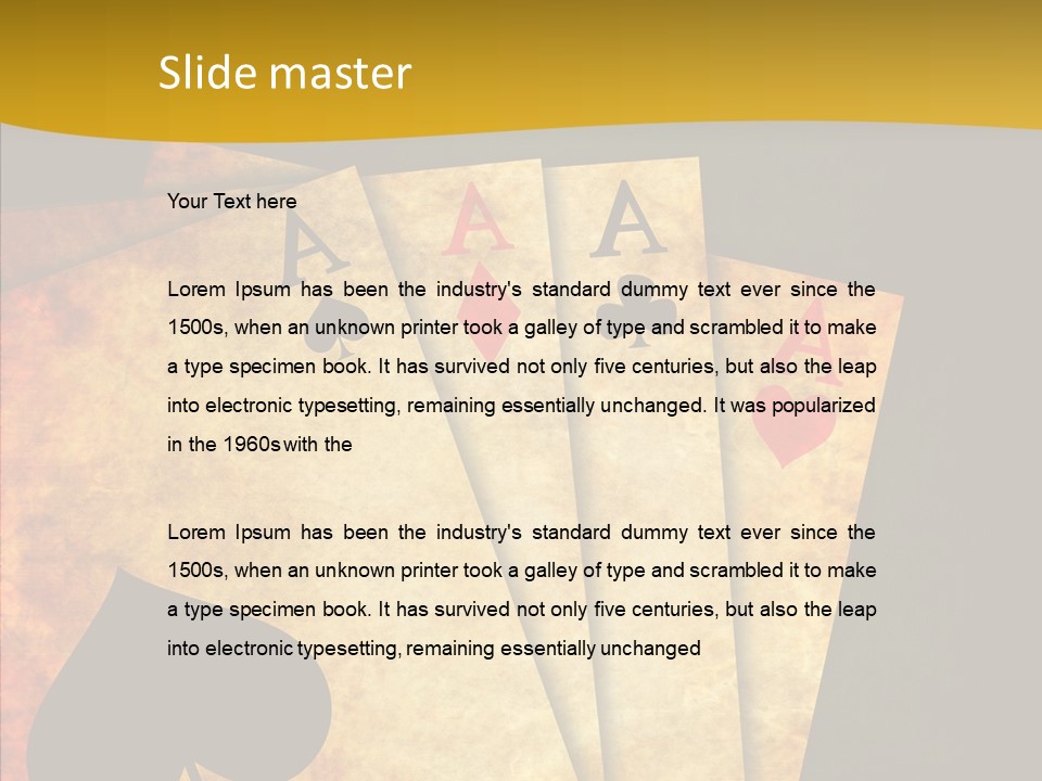 Cards Close Game PowerPoint Template