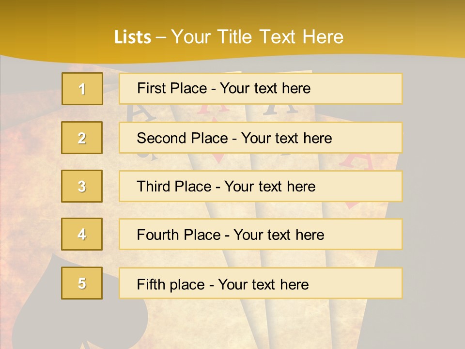 Cards Close Game PowerPoint Template