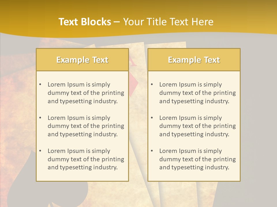 Cards Close Game PowerPoint Template