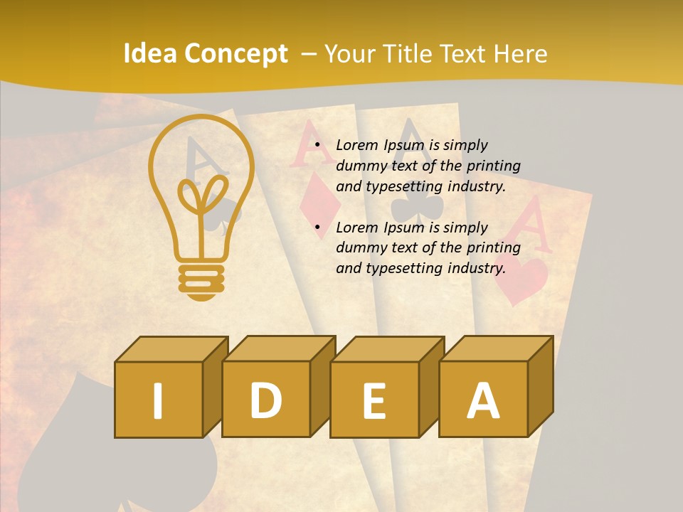 Cards Close Game PowerPoint Template