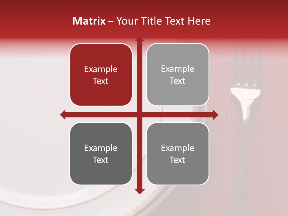 Elegance Dishware Cuisine PowerPoint Template