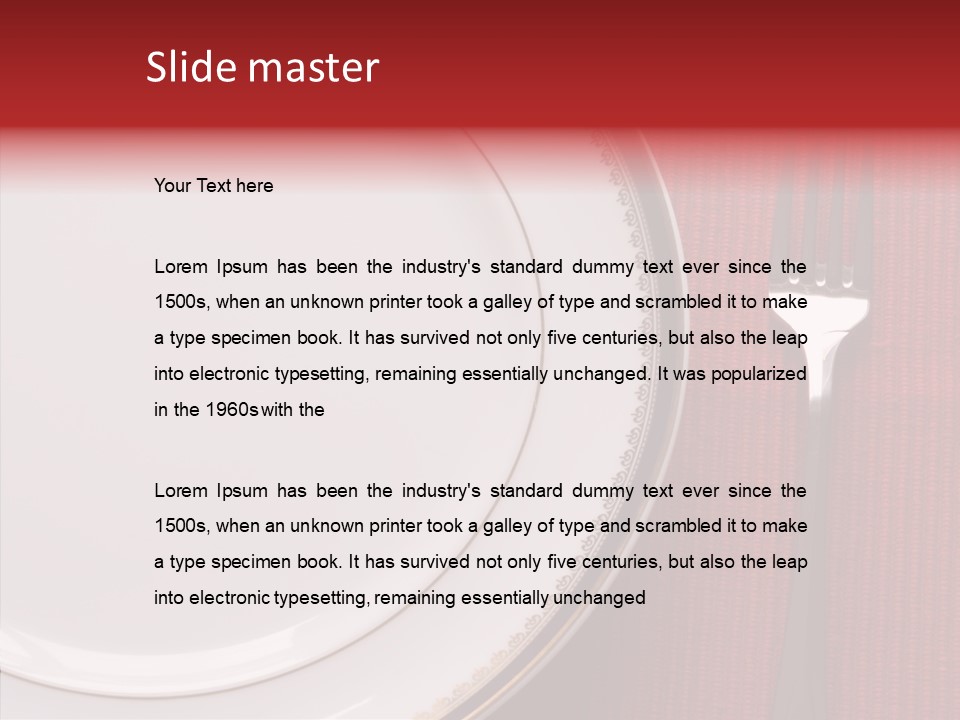 Elegance Dishware Cuisine PowerPoint Template