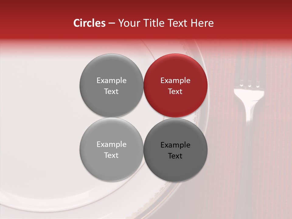 Elegance Dishware Cuisine PowerPoint Template