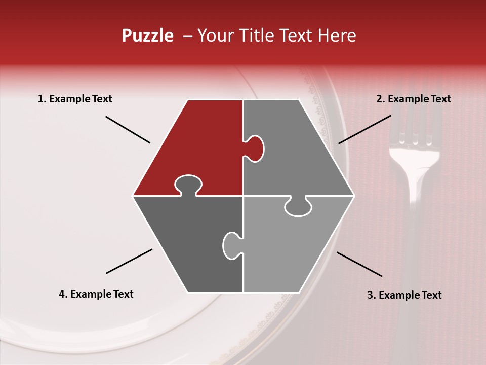 Elegance Dishware Cuisine PowerPoint Template