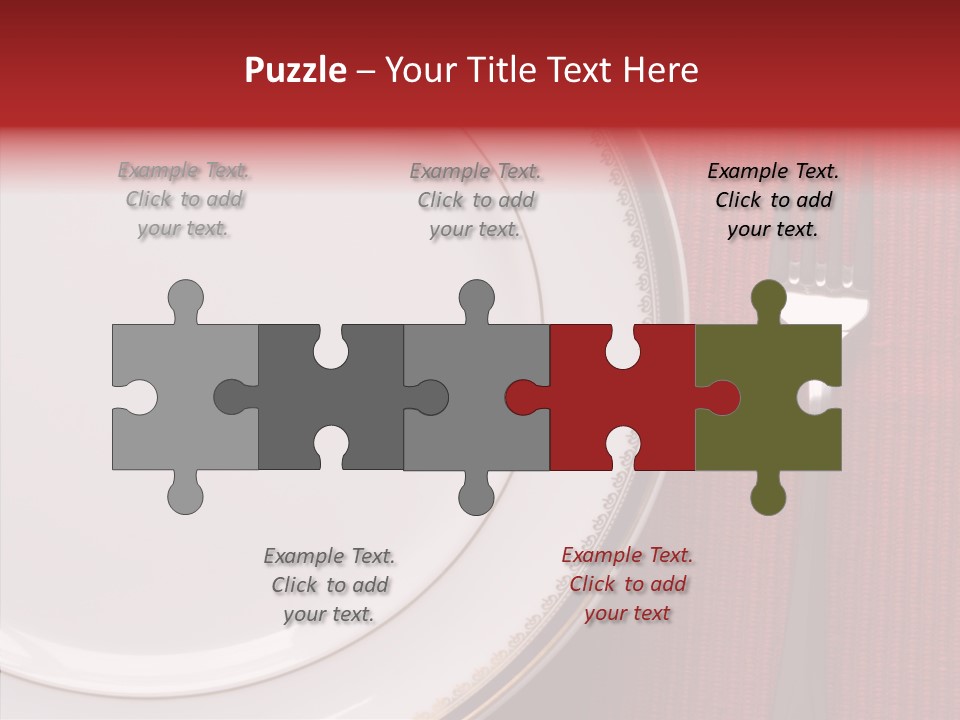 Elegance Dishware Cuisine PowerPoint Template