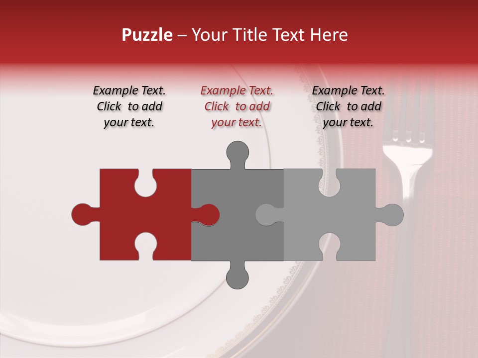 Elegance Dishware Cuisine PowerPoint Template