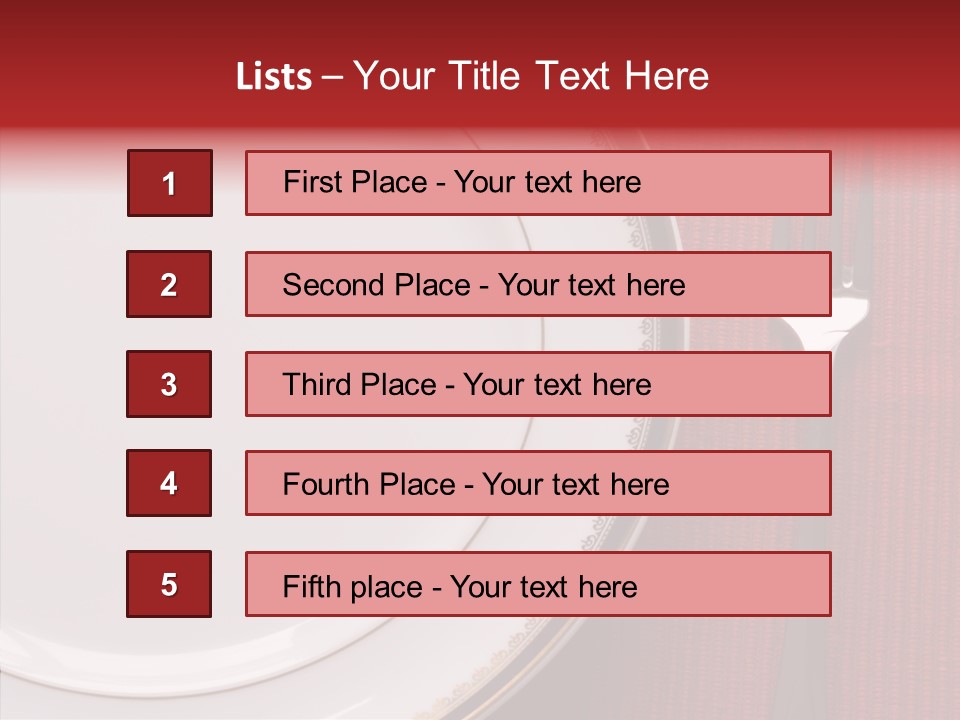 Elegance Dishware Cuisine PowerPoint Template