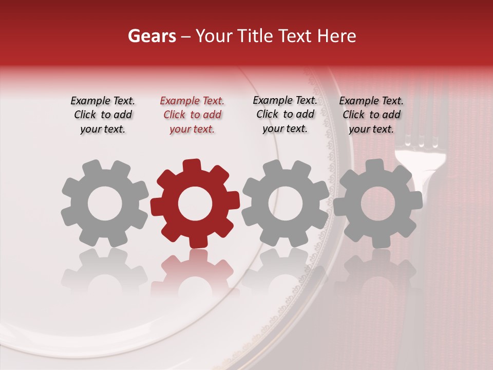 Elegance Dishware Cuisine PowerPoint Template