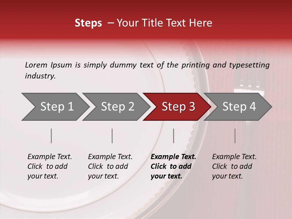 Elegance Dishware Cuisine PowerPoint Template