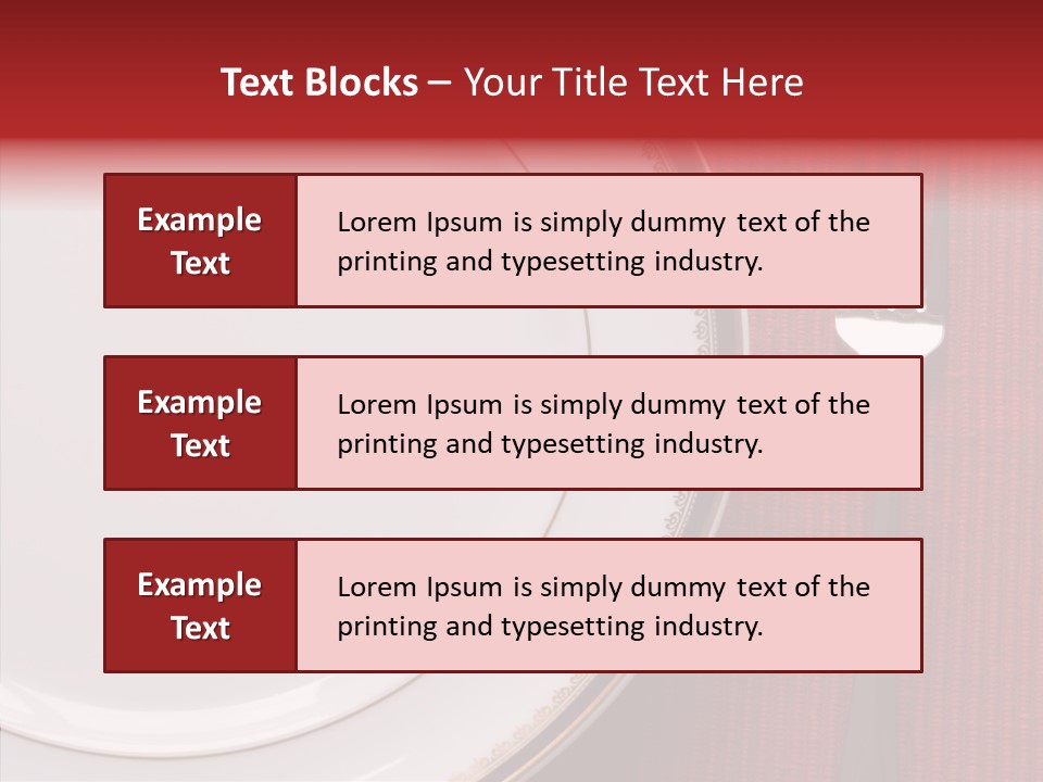 Elegance Dishware Cuisine PowerPoint Template