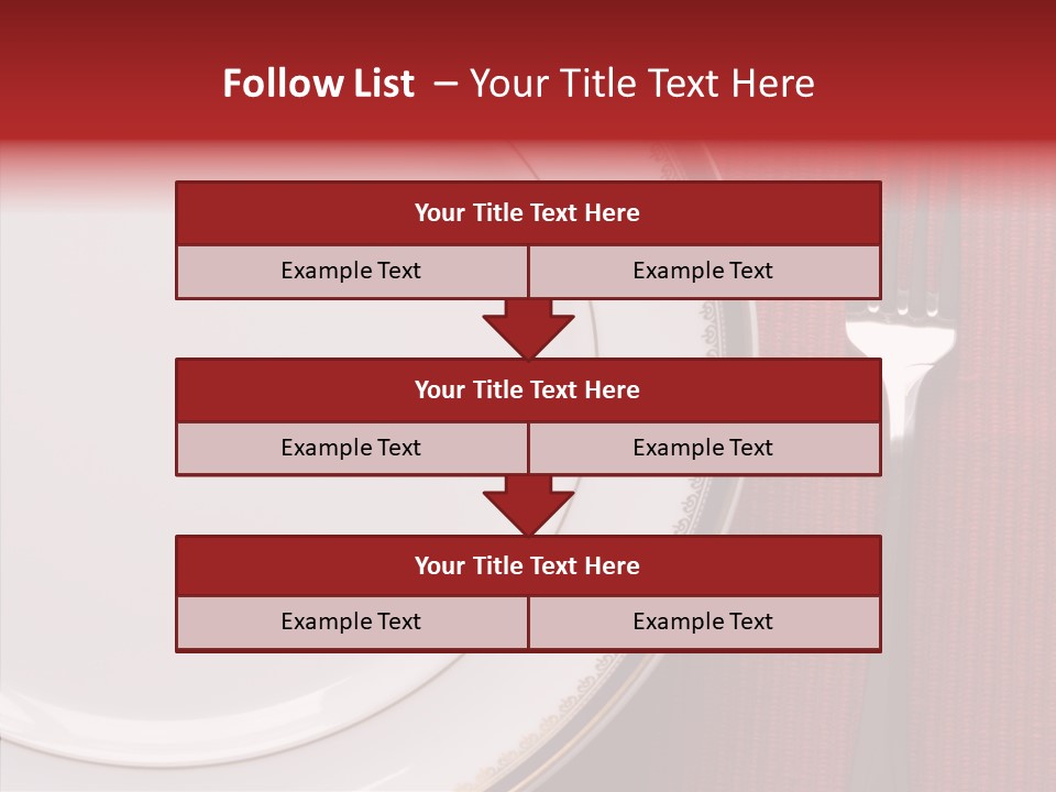 Elegance Dishware Cuisine PowerPoint Template