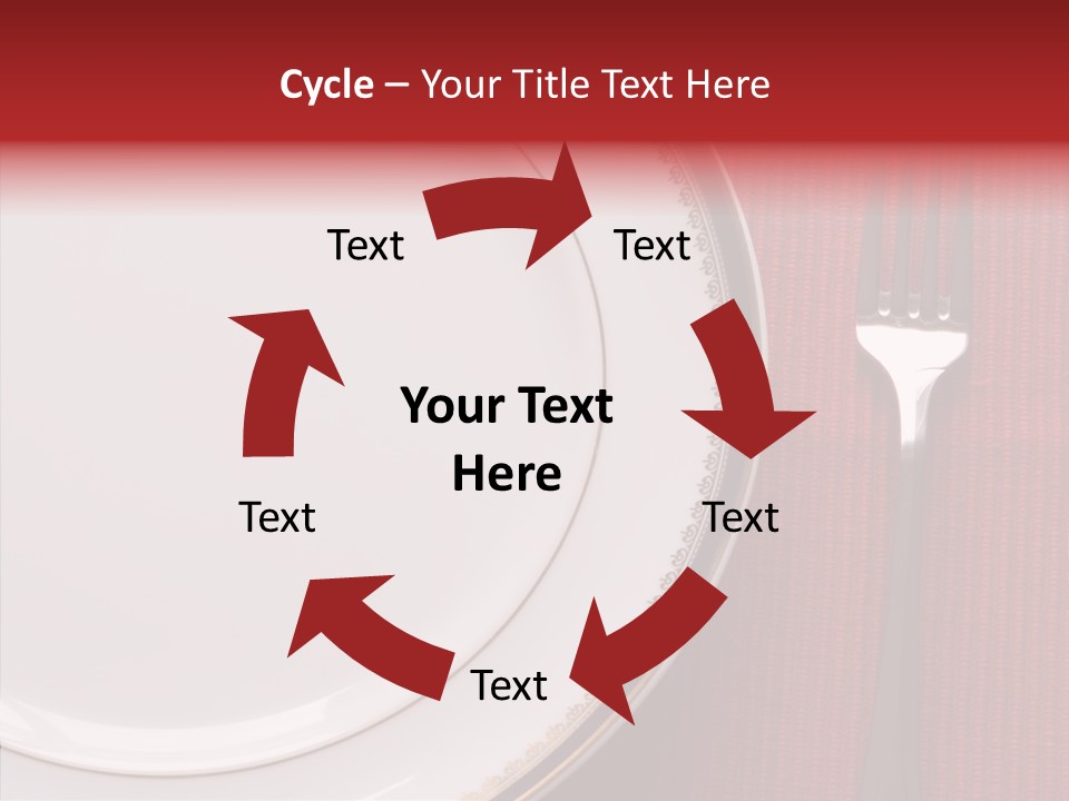 Elegance Dishware Cuisine PowerPoint Template