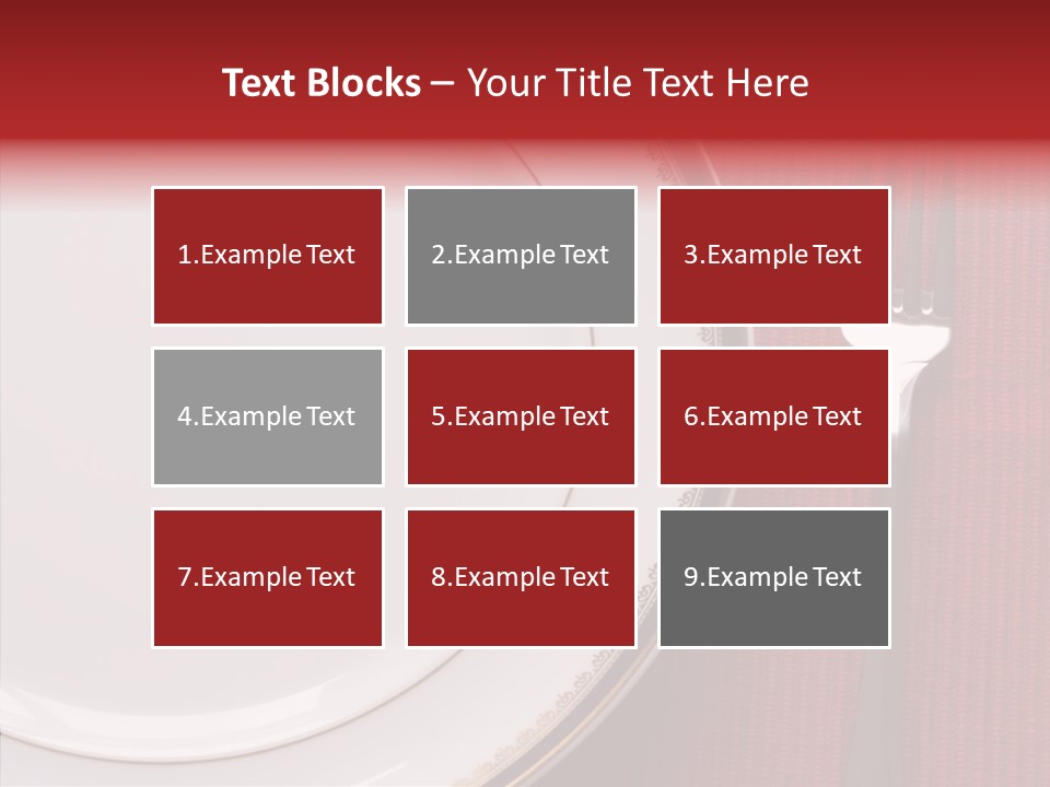 Elegance Dishware Cuisine PowerPoint Template