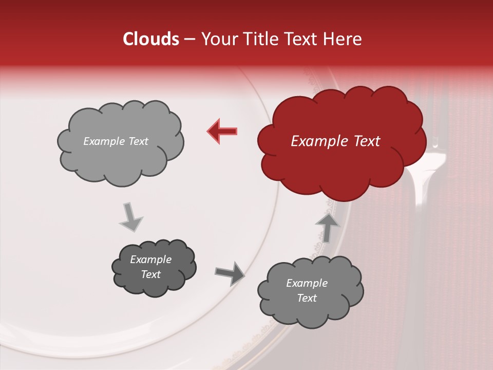 Elegance Dishware Cuisine PowerPoint Template