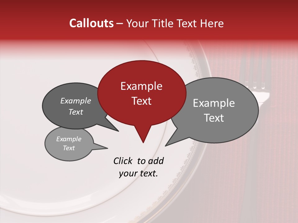 Elegance Dishware Cuisine PowerPoint Template