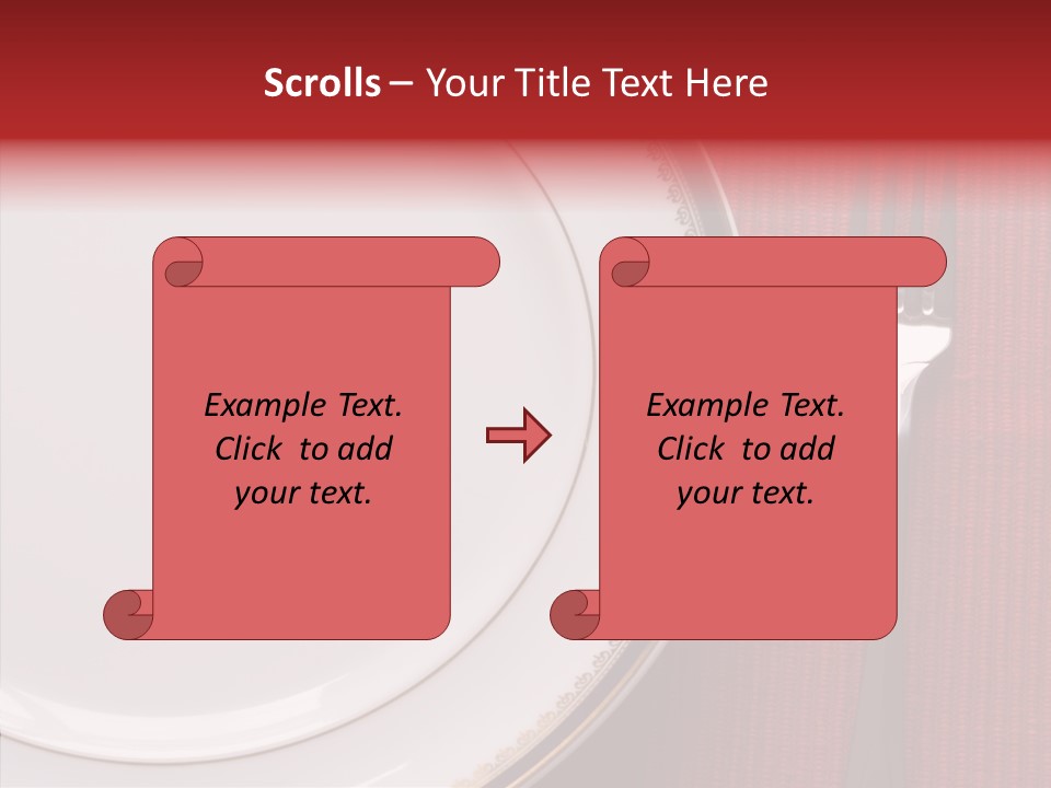 Elegance Dishware Cuisine PowerPoint Template