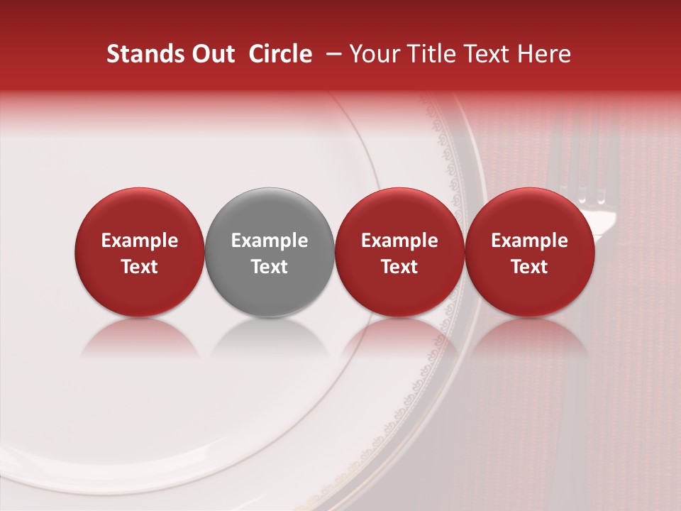 Elegance Dishware Cuisine PowerPoint Template