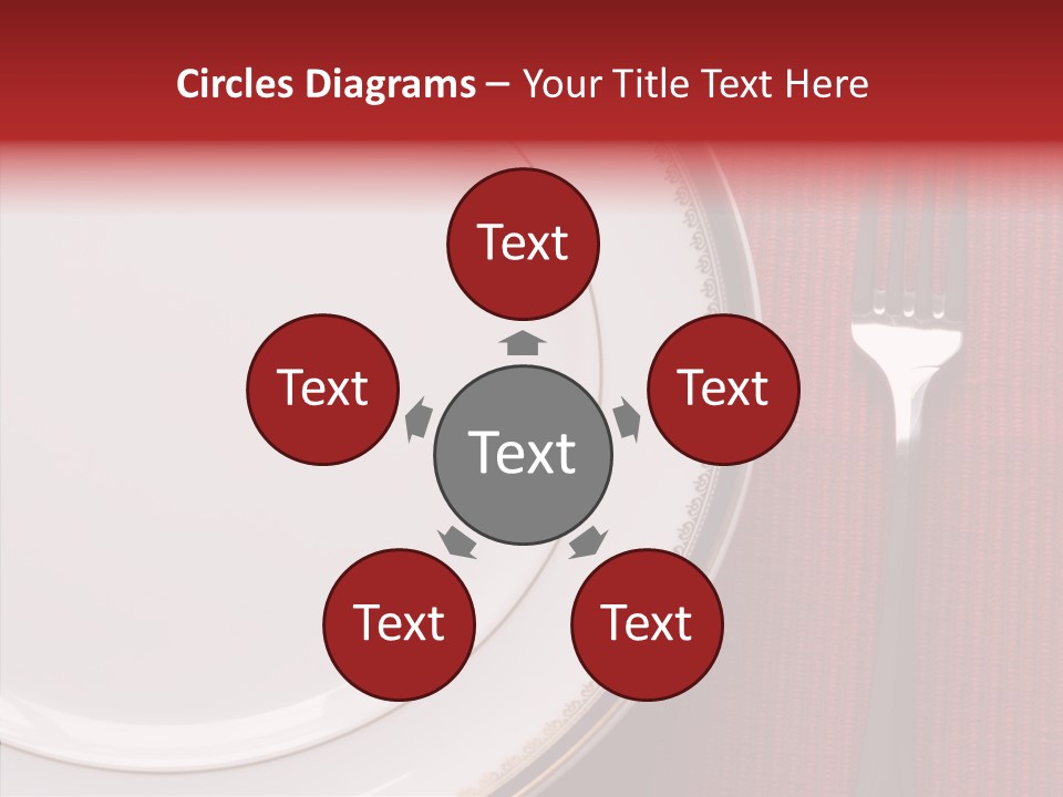 Elegance Dishware Cuisine PowerPoint Template