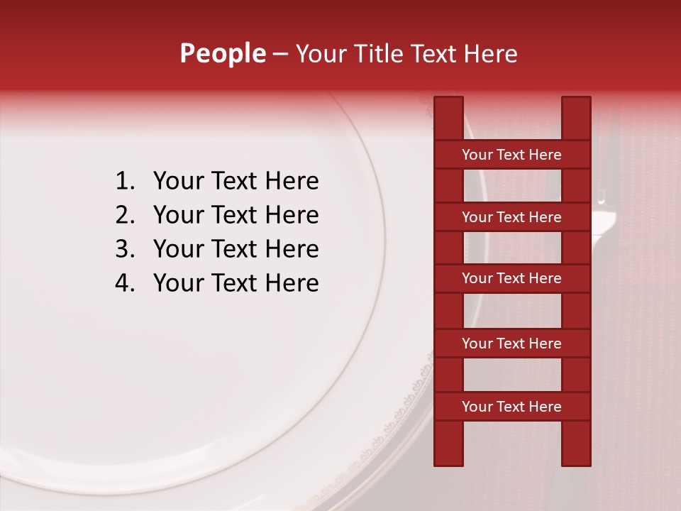 Elegance Dishware Cuisine PowerPoint Template