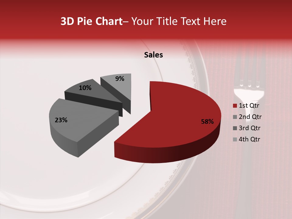 Elegance Dishware Cuisine PowerPoint Template
