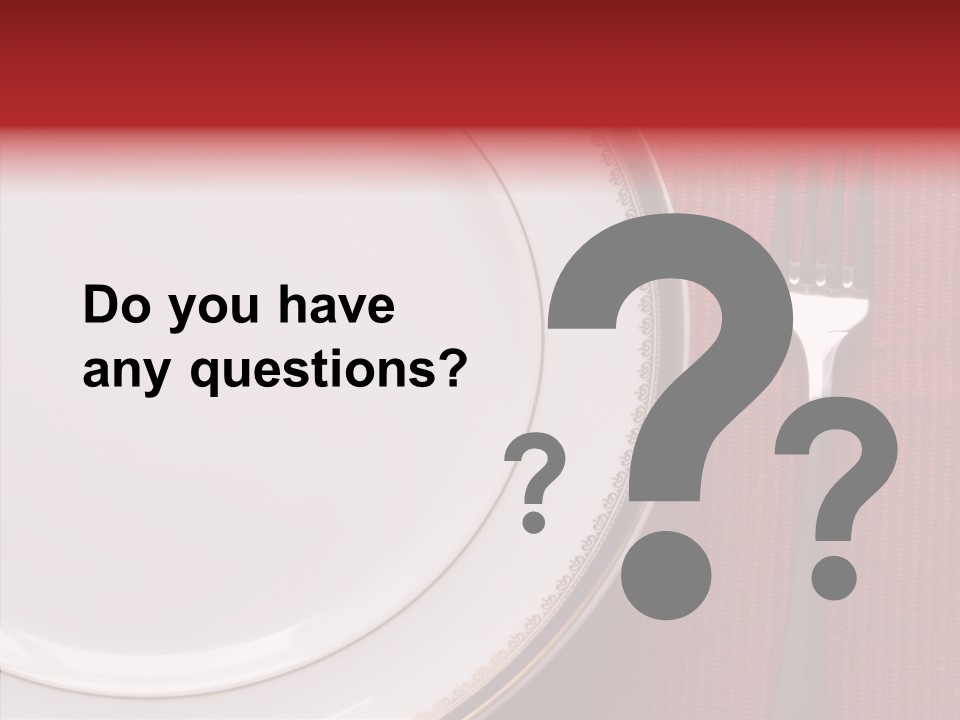 Elegance Dishware Cuisine PowerPoint Template