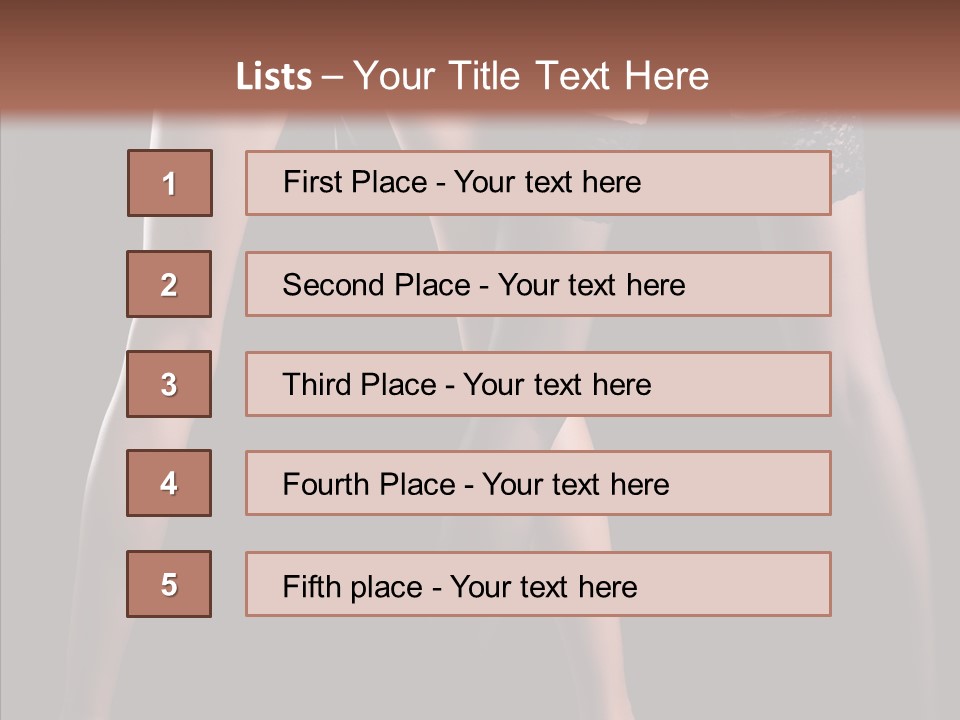 Chair Beauty Shoes PowerPoint Template
