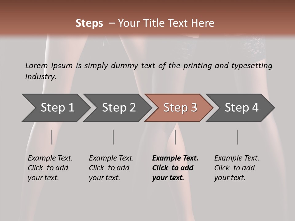 Chair Beauty Shoes PowerPoint Template
