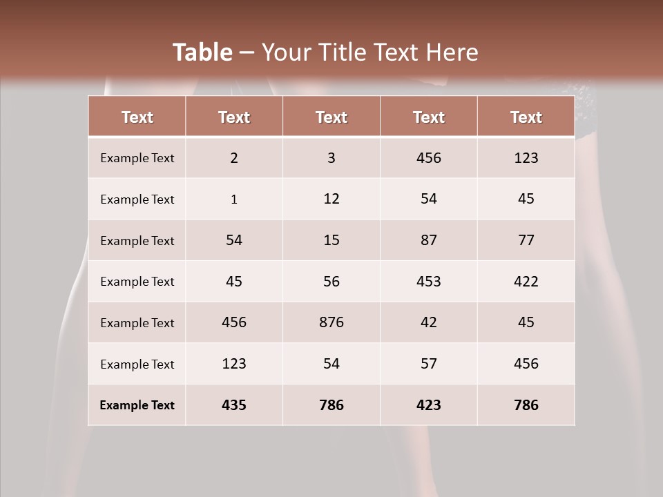 Chair Beauty Shoes PowerPoint Template