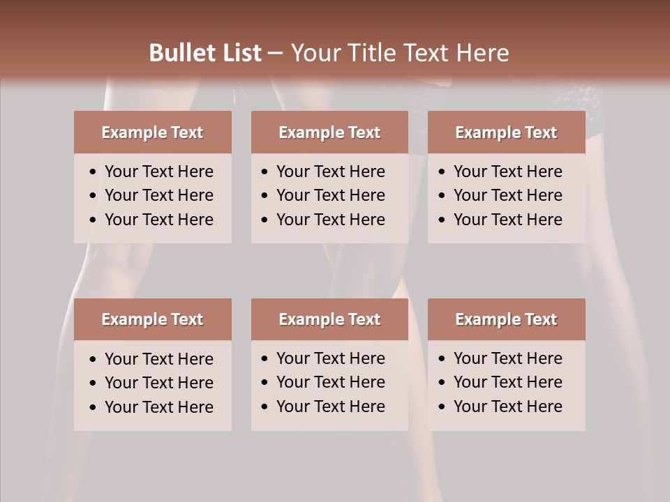 Chair Beauty Shoes PowerPoint Template