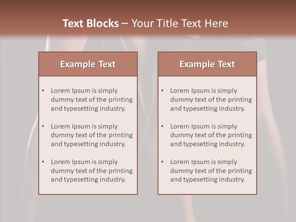 Chair Beauty Shoes PowerPoint Template