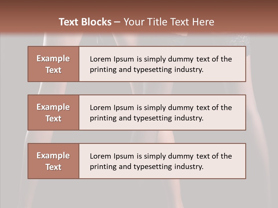 Chair Beauty Shoes PowerPoint Template