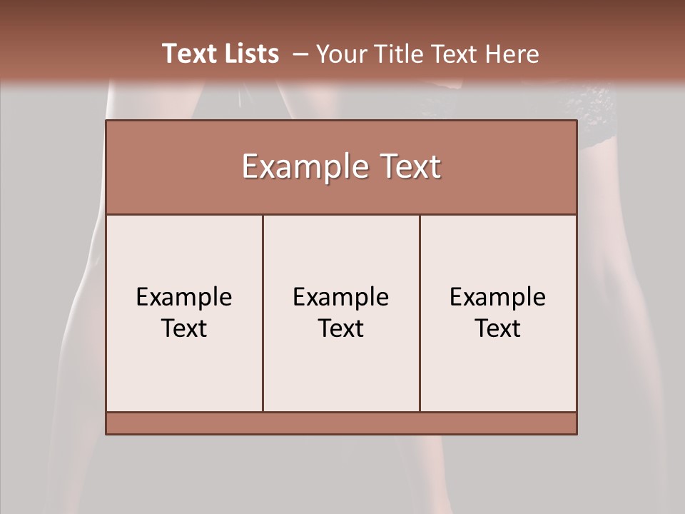 Chair Beauty Shoes PowerPoint Template