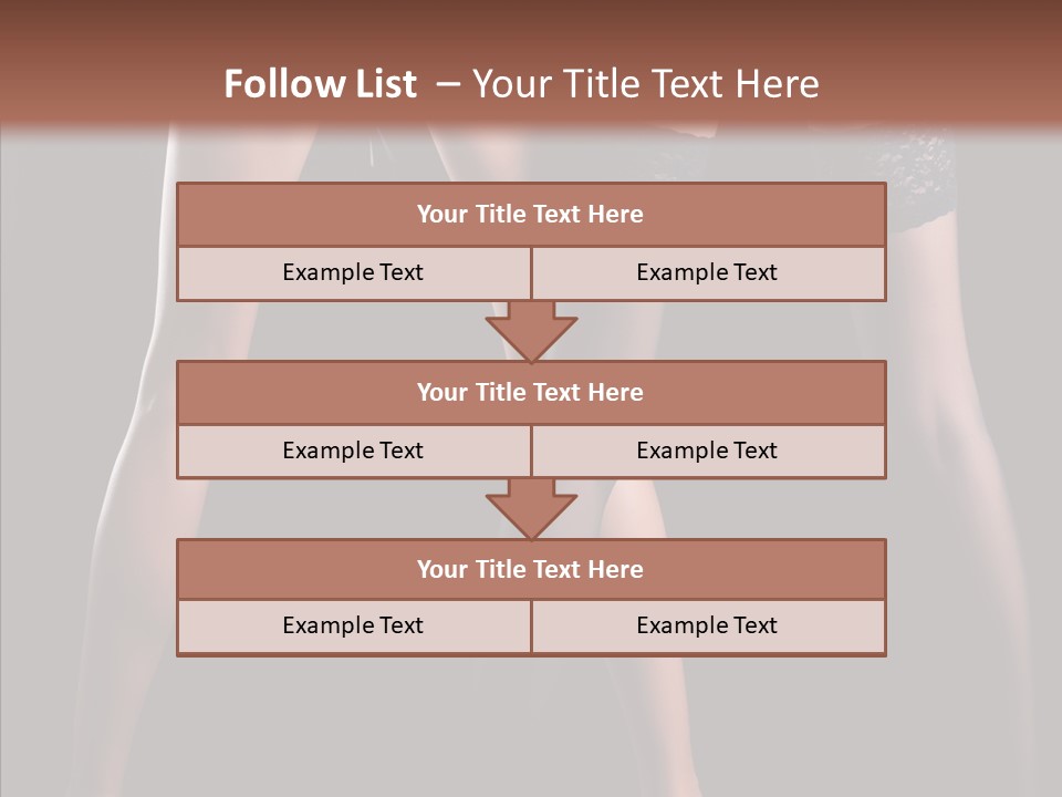 Chair Beauty Shoes PowerPoint Template