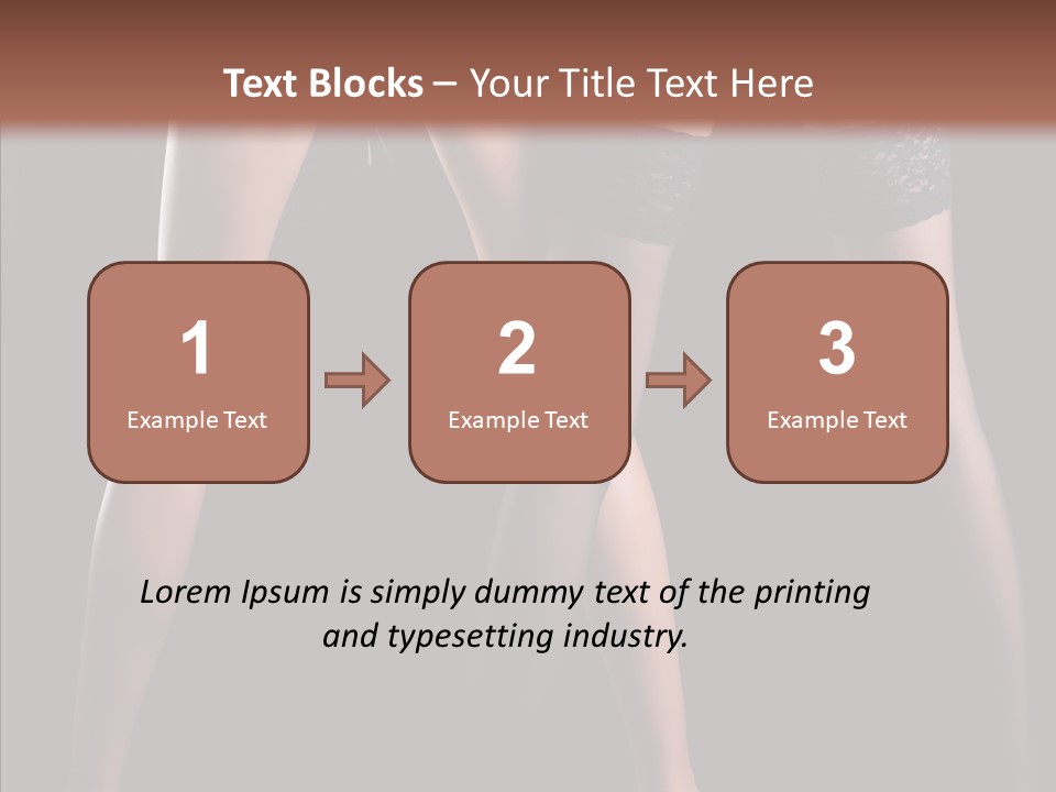 Chair Beauty Shoes PowerPoint Template