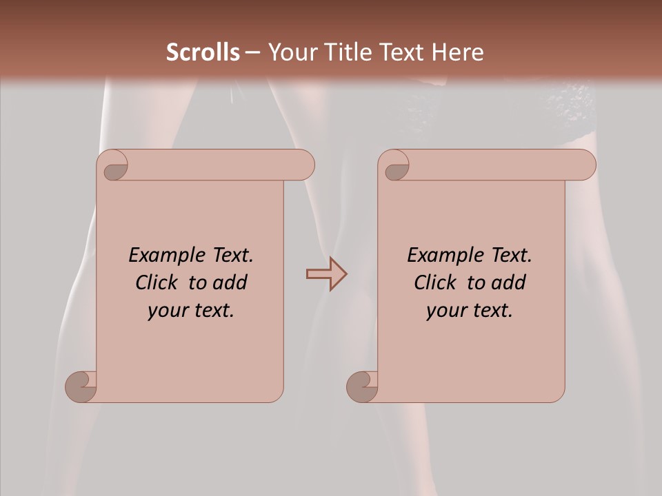 Chair Beauty Shoes PowerPoint Template