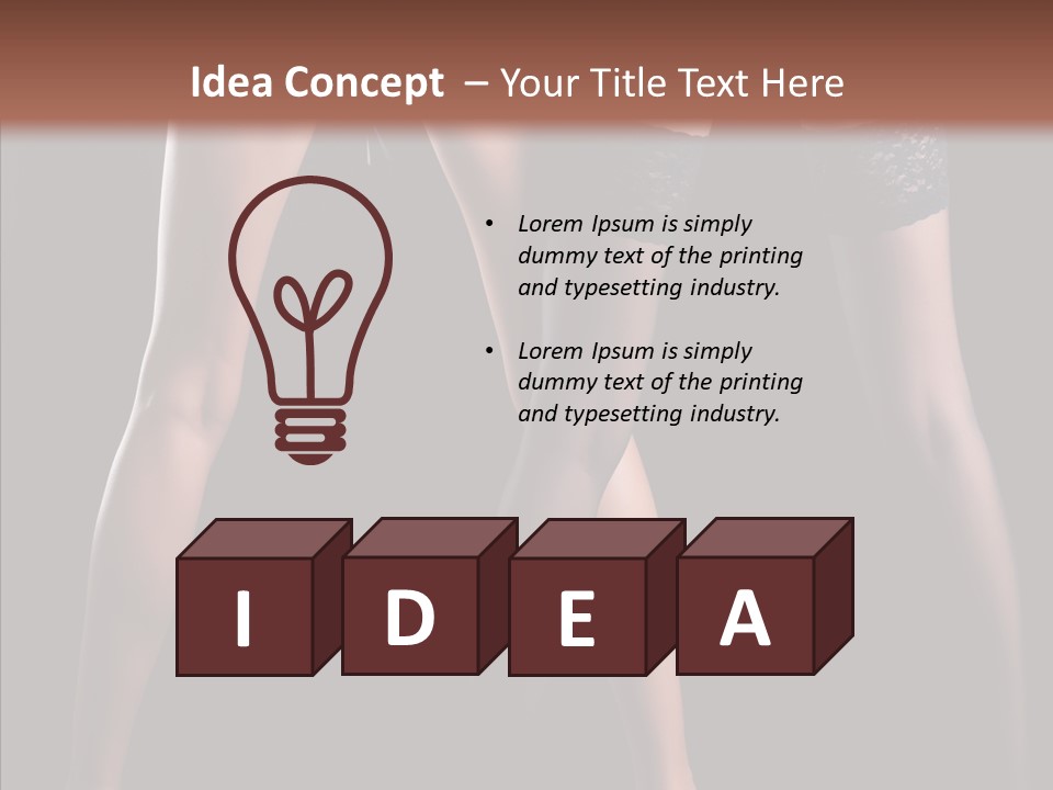 Chair Beauty Shoes PowerPoint Template