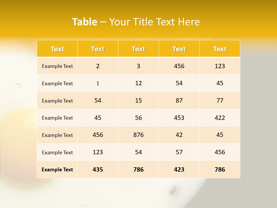 Diet Separated Morning PowerPoint Template