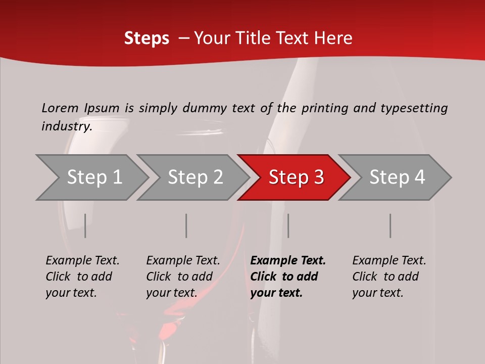 Copyspace Wineglass Alcohol PowerPoint Template