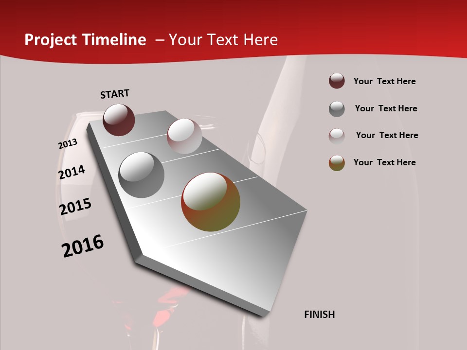 Copyspace Wineglass Alcohol PowerPoint Template