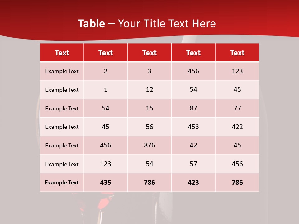 Copyspace Wineglass Alcohol PowerPoint Template