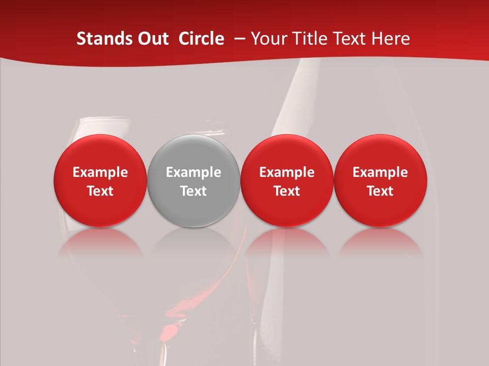 Copyspace Wineglass Alcohol PowerPoint Template