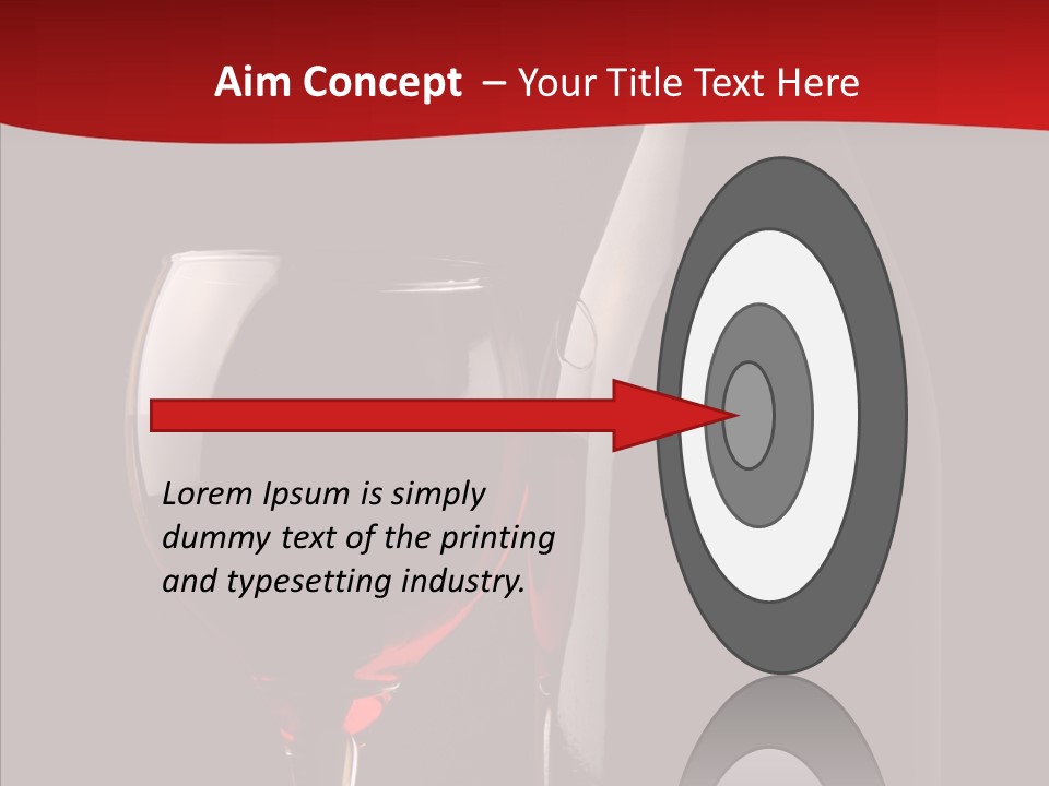 Copyspace Wineglass Alcohol PowerPoint Template