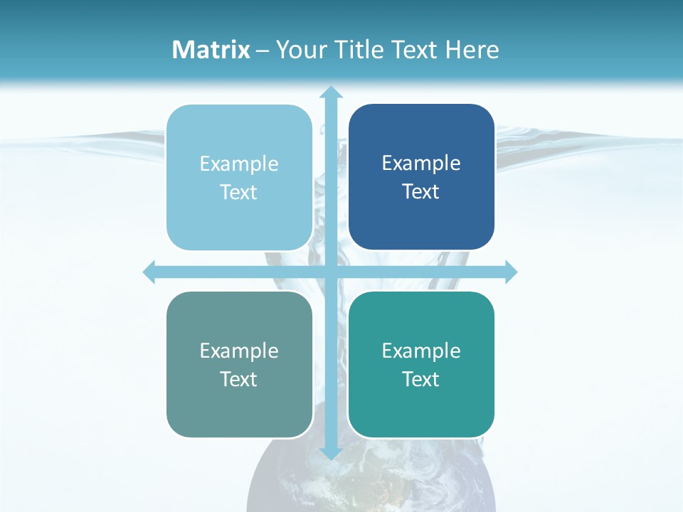 Drink Ecology Blue PowerPoint Template