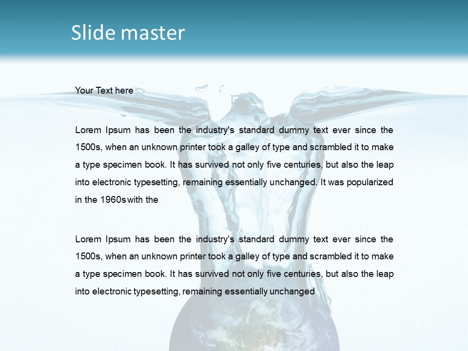 Drink Ecology Blue PowerPoint Template