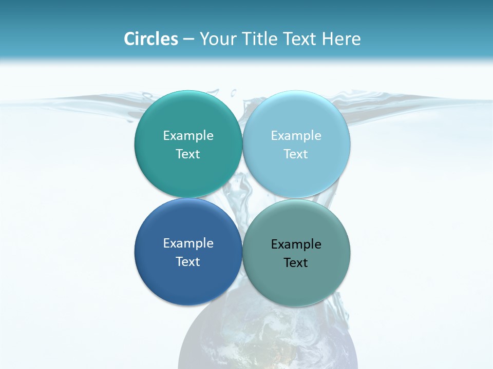 Drink Ecology Blue PowerPoint Template