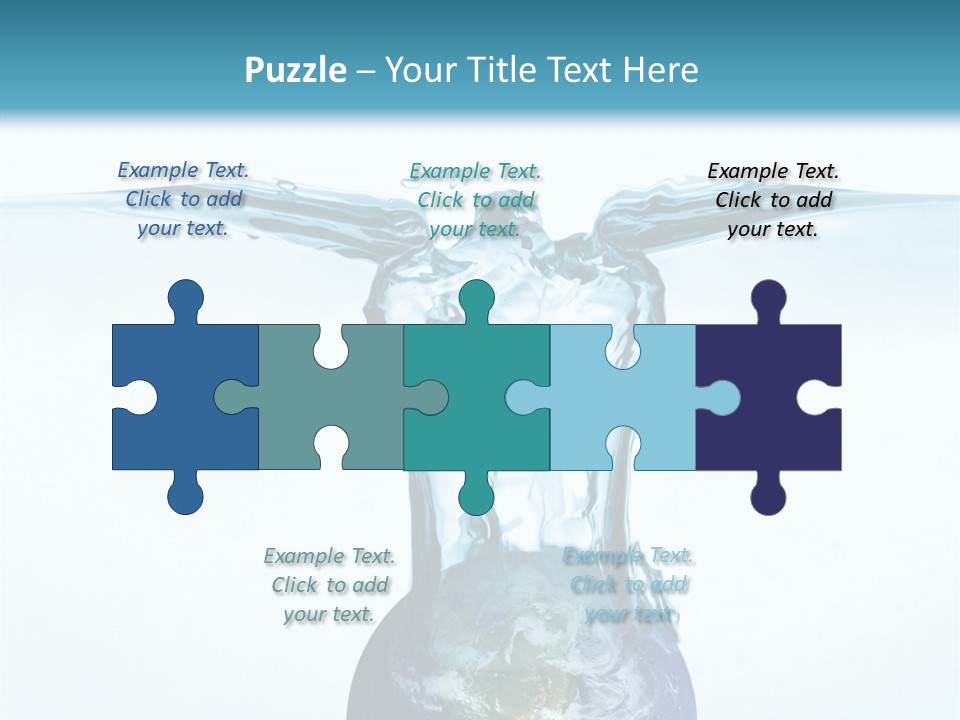 Drink Ecology Blue PowerPoint Template