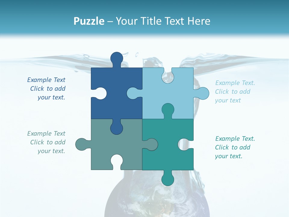 Drink Ecology Blue PowerPoint Template