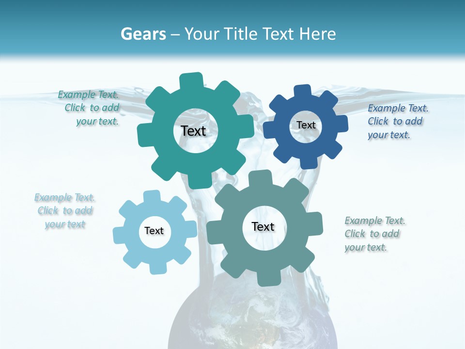 Drink Ecology Blue PowerPoint Template