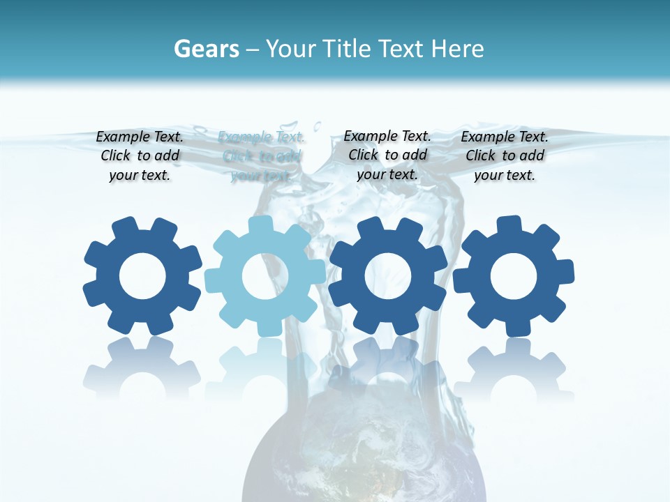 Drink Ecology Blue PowerPoint Template